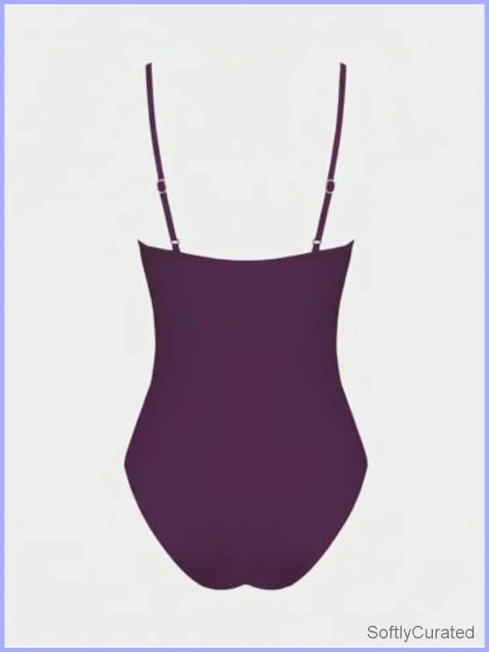 Women's Deep V Wire One Piece Swimsuit Push Up Tummy Control Ruched
